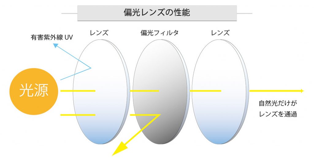 偏光レンズの性能